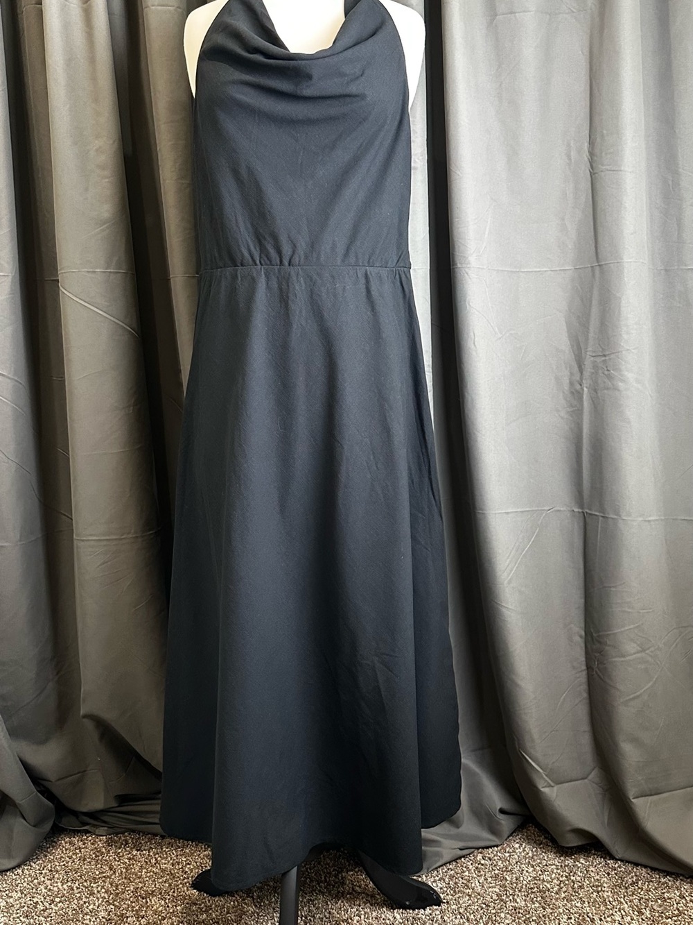 a new day Black Cowl-Neck Maxi Dress